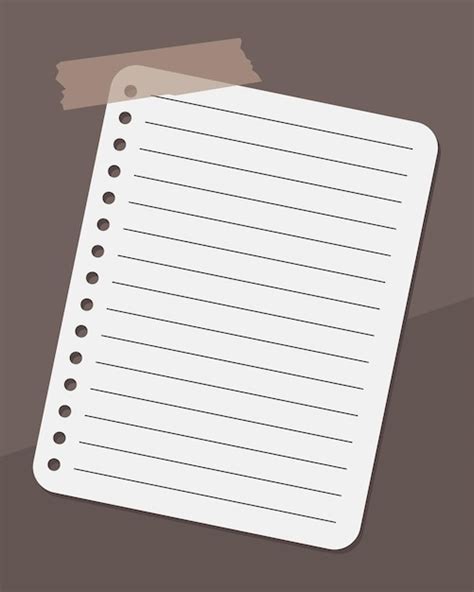 Premium Vector Blank Reminder Paper Note Vector