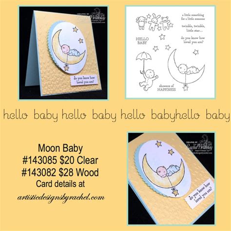 Our full moon packages contain traditional food (red eggs, angku kuih) and trendy bakery (cuptarts, osaka cakes, swiss rolls, snow yaki daddy name: Moon Baby Stampin' Up! | Artistic Designs by Rachel