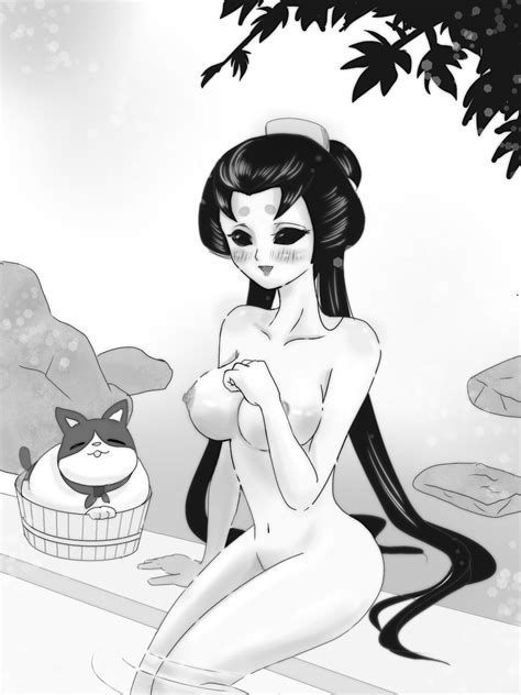 Rule 34 1girls Bathhouse Big Breasts Black Hair Blush Breasts Feline Geisha Identity V