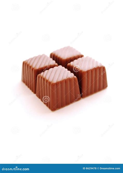 Cube Chocolate Candies Stock Photo Image Of Macro Candy 8629478