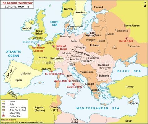 Map Of Europe Before World War Two