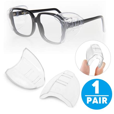 1 pair clear universal flexible protective side shields for eye glasses safety glasses walmart