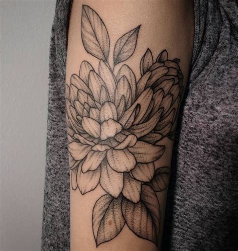 black dahlia flower tattoo meaning message