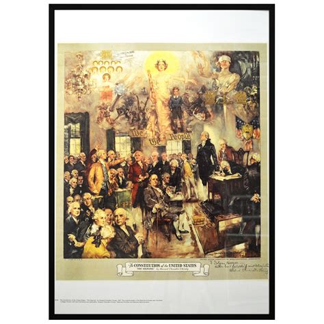 The Signing Of The Constitution Poster National Archives Store