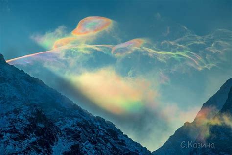 The Stunning Rainbow Iridescence Of Siberian Clouds Has Captured The