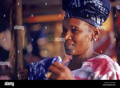 Mature Gambian Woman In Traditional Dress In Banjul The Gambia West