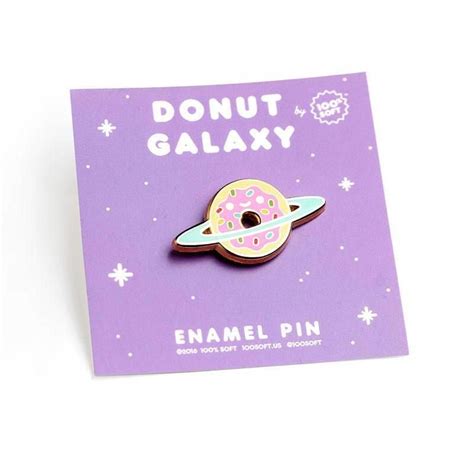 Donut Galaxy Pin Enamel Pins Enamel Pin Collection Cute Patches