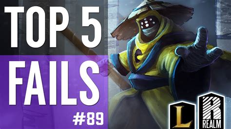 Top 5 Lol Fails Episode 89 League Of Legends Youtube