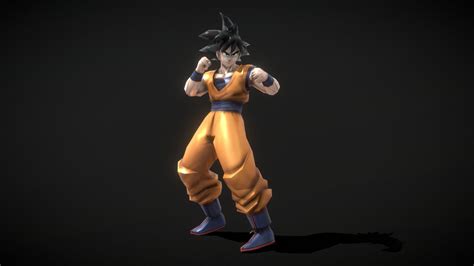 Goku Rigged And Animated Download Free 3d Model By Kari Keetos349