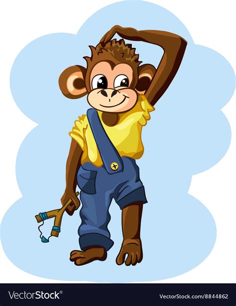 Boy Monkey Clip Art