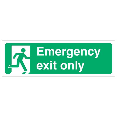 Emergency Exit Only Linden Signs And Print