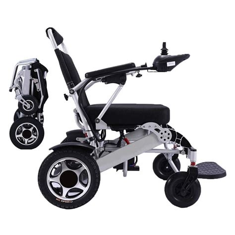 Buy Wisging 2021 Lightweight Fold Foldable Portable Electric Wheelchair