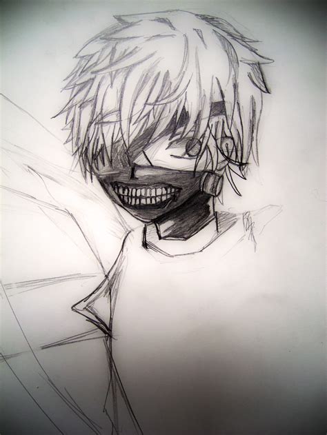 Sketch Kaneki Ken By Darksence1 On Deviantart