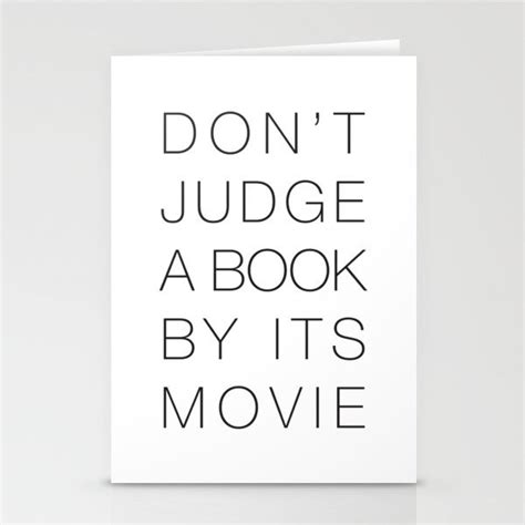 don t judge a book by its movie stationery cards by bella lifestyle society6