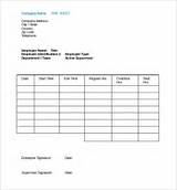 Images of Employee Payroll Record Form