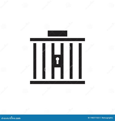 Prison Vector Logo Design Template Stock Vector Illustration Of