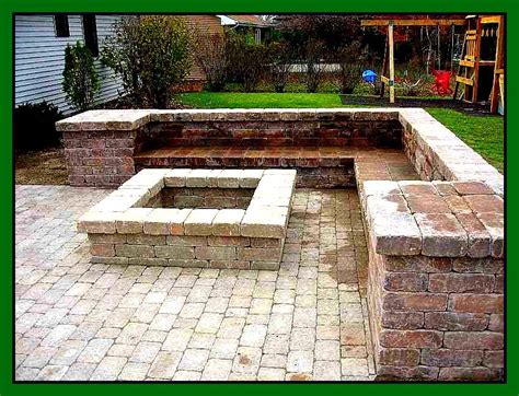 Nice And Simple Square Pit Square Seats Square Bricks Fire Pit