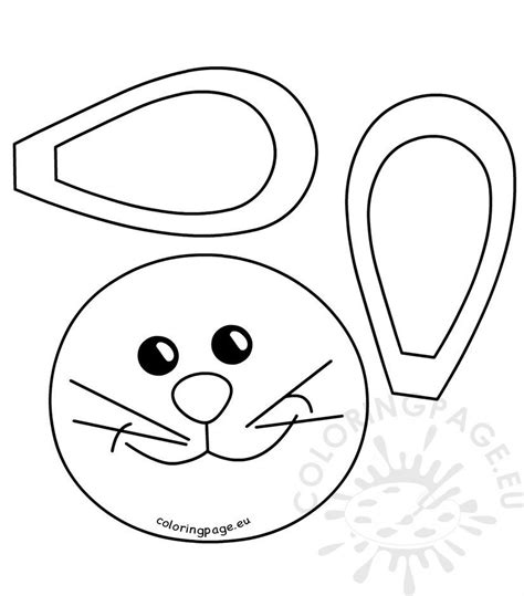 Use this template to write a custom letter from the easter bunny to your child. Easter bunny face pattern - Coloring Page