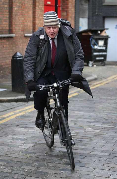 Image captionboris johnson is seen eating a slice of eu cake and wearing his signature cycling helmet. Londoners Urged To Cycle, But Commute Can Be Treacherous ...