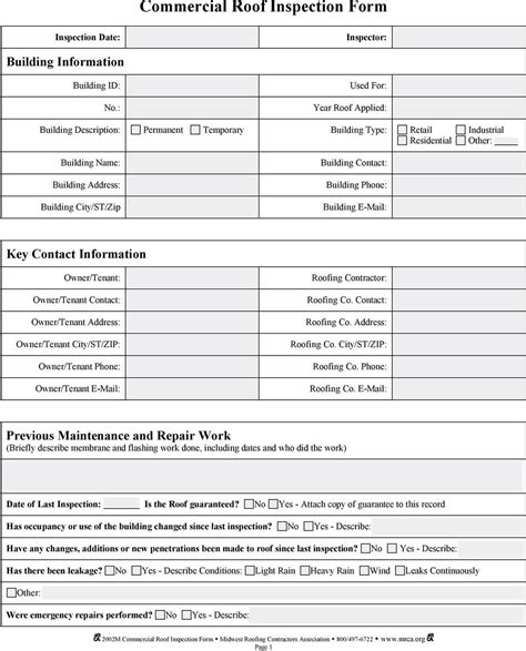 Roof Inspection Report Template