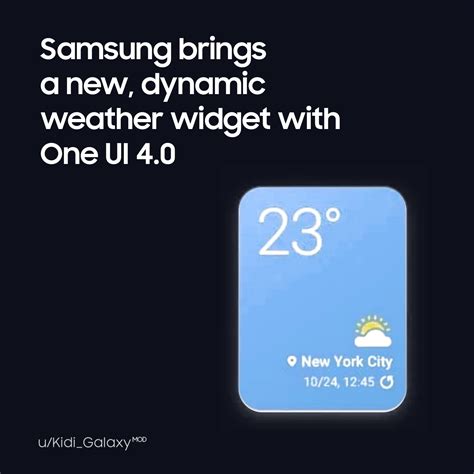 Samsung Brings A New Dynamic Weather Widget With One Ui 40 Rgalaxys21
