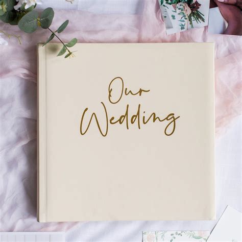 Buy Wedding Photo Album Cream And Gold Blank Wedding Scrapbook Album