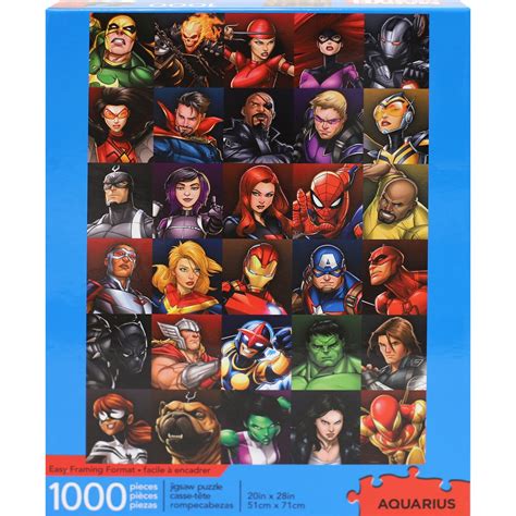Marvel Heroes Collage 1000 Piece Puzzle Entertainment Earth