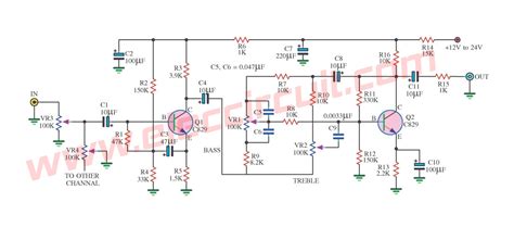 Lm1036 tone control circuit stereo share project pcbway. High quality tone control circuit by transistor low noise