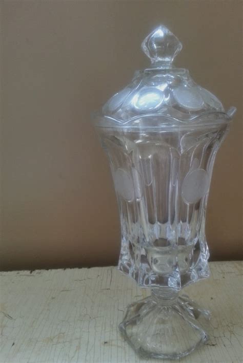 Fostoria Coin Glass Clear Glass Apothecary By Gladstoneathome