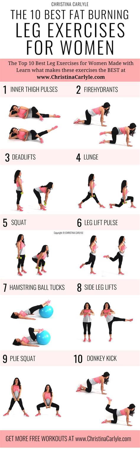 The Best Leg Exercises For Women Leg Workout Women Best Leg Workout Exercise