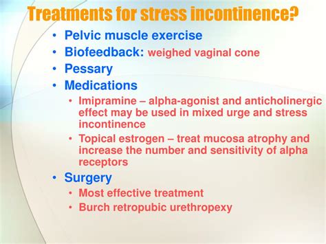 Ppt Urinary Incontinence Powerpoint Presentation Free Download Id