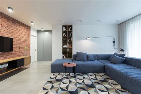 2 Modern Minimalist Home Design Exposed Brick And Wooden Wall Decor
