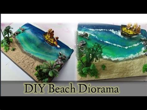 How To Build A Realistic Beach Diorama Simple And Easy Epoxy Resin Art