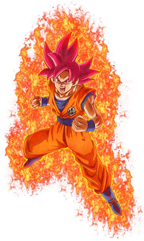 Image Super Saiyan God Goku Renderpng Character Stats And Profiles