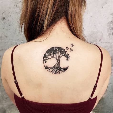 Tree of Life for Rachel's first tattoo. #tattoo #blackwork #linetattoo ...
