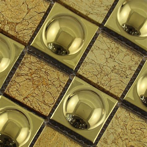 Slate stone texture vinyl floor tiles. ceramic mosaic sheet Gold porcelain tile kitchen ...