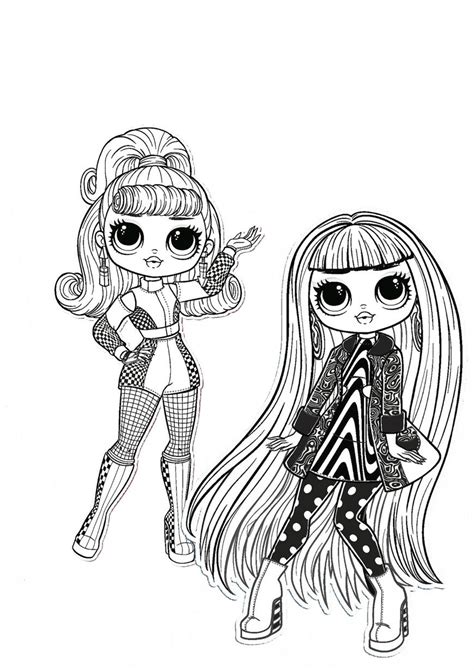 Omg Doll Coloring Page Printable