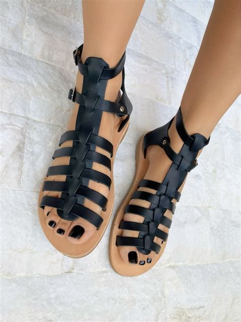 Leather Sandals Womens Sandals Handmade Gladiator Sandals