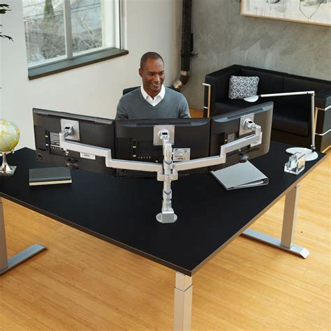 Welcome to the big leagues: Conform Triple Static Monitor Arm - Workrite Ergonomics
