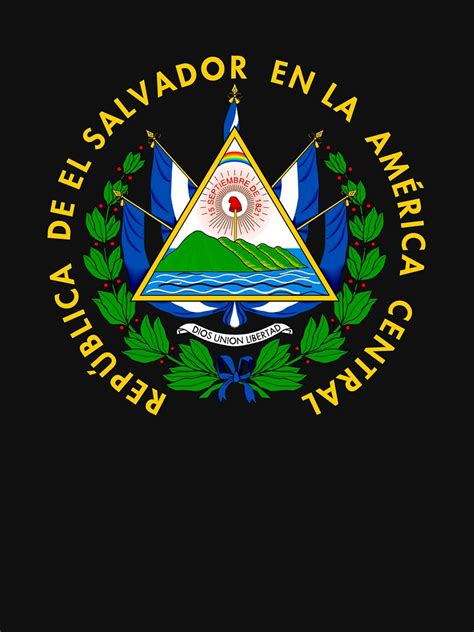 El Salvador Flag El Salvador Emblem Design Salvadoran Graphic T Shirt