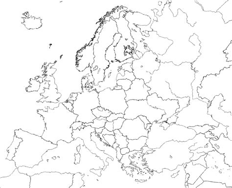 File Europe Blank Political Border Map Svg Wikimedia Commons