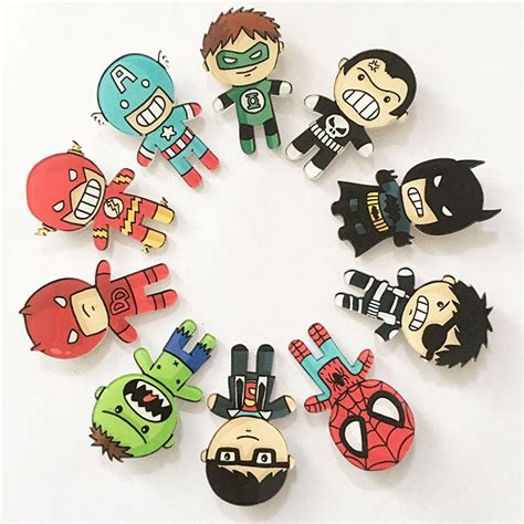 10 Piece Super Hero Enamel Pin Set By Pinsuk On Etsy Jewelry Pins