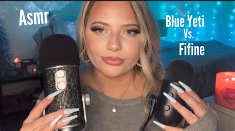Asmr Mic Test Blue Yeti Vs Fifine Mic Scratching Tapping And More Youtube