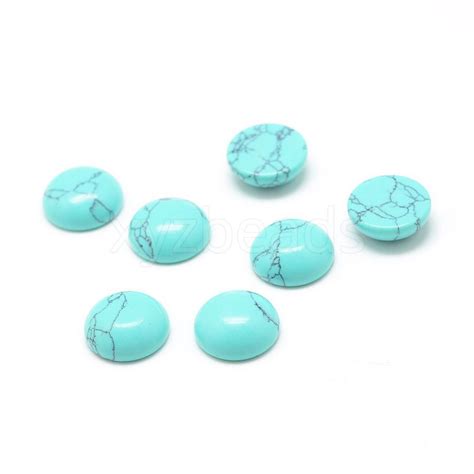 Pierre Turquoise Turquoise Gemstone Synthetic Creations Cabochon