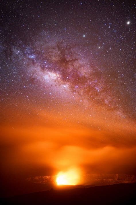 Beautiful Sunset Photo Landscape Background Milky Way Galaxy