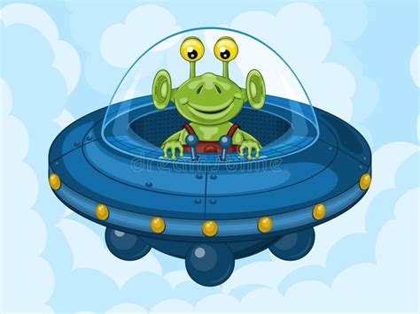 Alien And Ufo Stock Vector Illustration Of Image Flyer 57366509