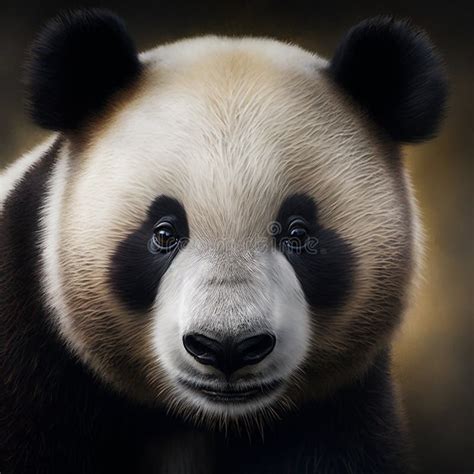 Panda Bear Close Up Portrait Stock Illustration Illustration Of Cute