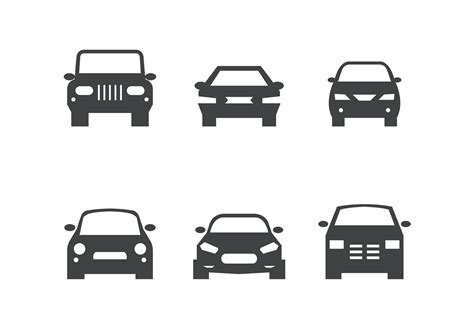 Black Car Front Silhouettes Download Free Vector Art Stock Graphics