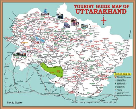 Very Large Tourist And Road Map Of Beautiful Himalayan State Of