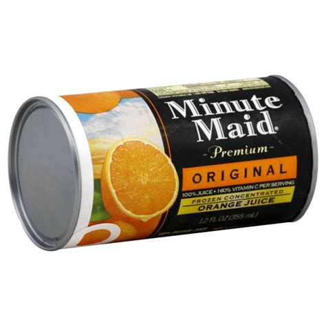 Minute maid, born out of the success of frozen orange juice concentrate, was named to reflect the product's convenience and ease of preparation. Minute Maid Premium 100% Orange Juice Original Frozen ...